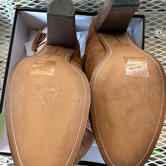 Dolce Vita Melah Chestnut Suede Boots - Picture 6 of 7